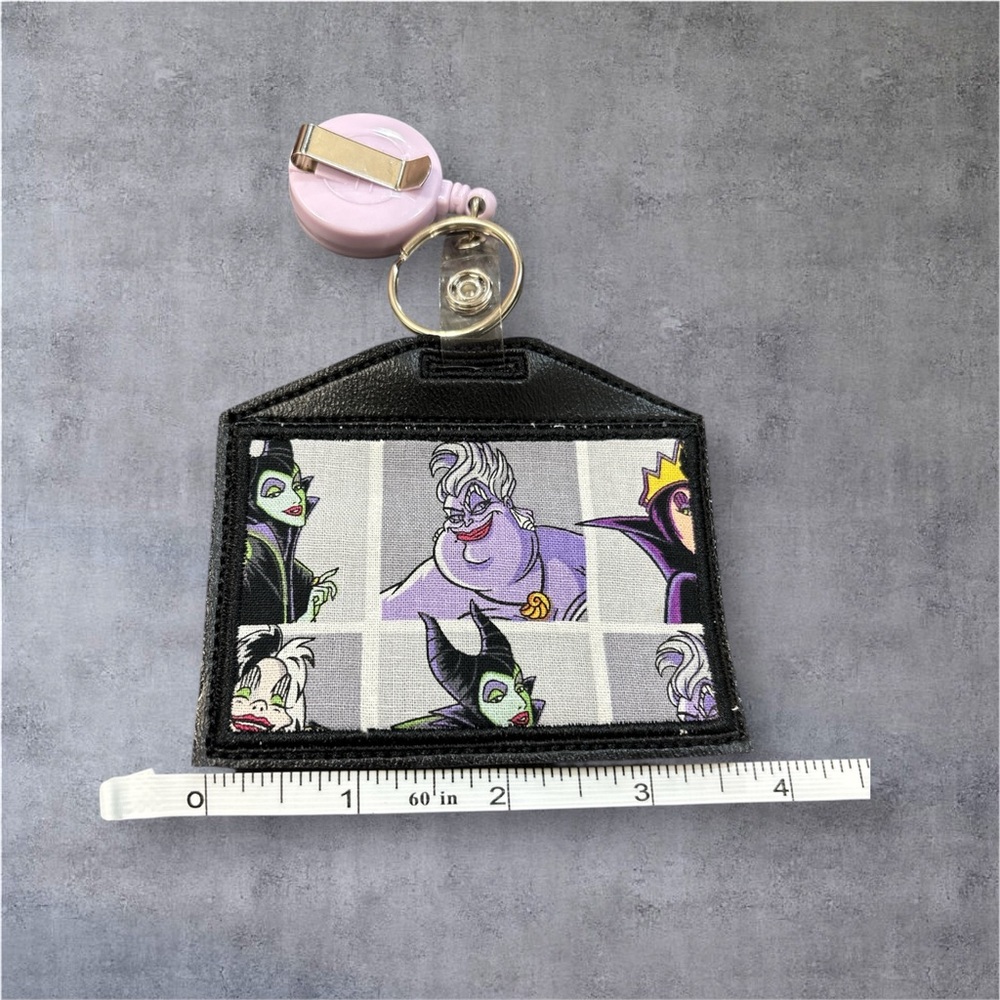 Disney Villains Black and Pink Key & Card Holder